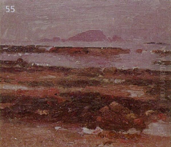 Coastal Scene Oil Painting by Patrick William Adam