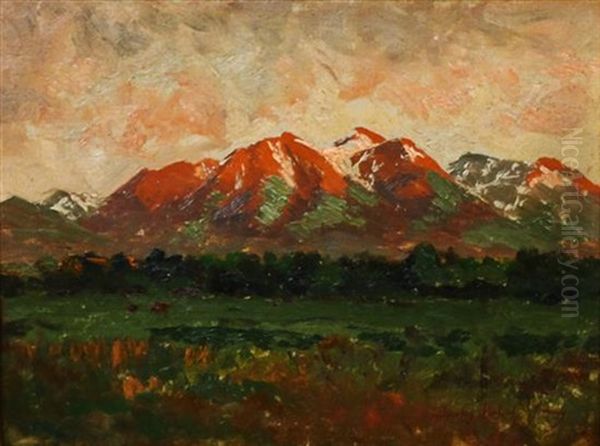 Mount Princeton Oil Painting by Charles Partridge Adams