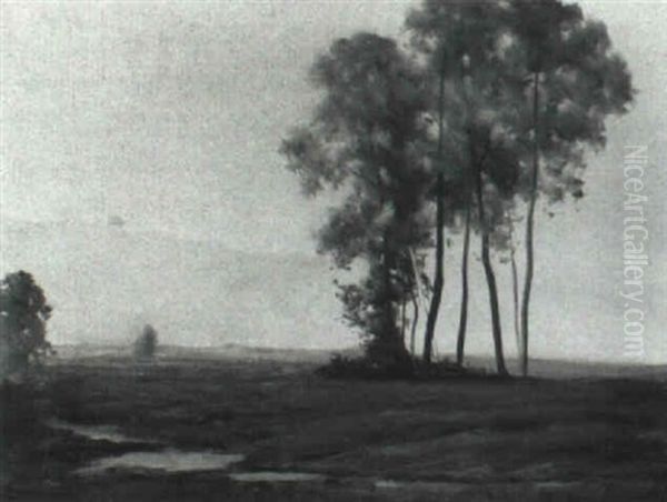 Morning Mist Oil Painting by Willis A. Adams