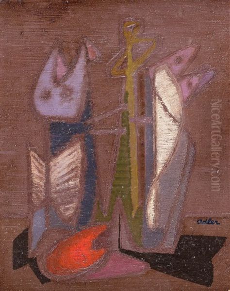 Figura Oil Painting by Jankel Adler