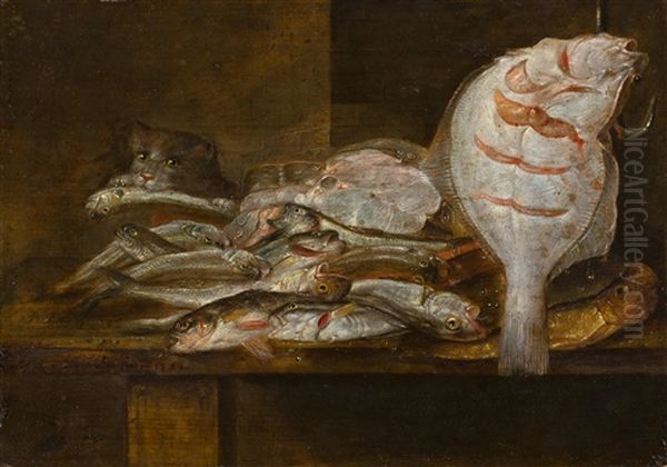 Stillleben Mit Fischen Oil Painting by Alexander Adriaenssen