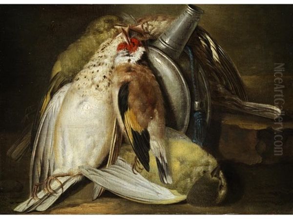 Kleines Jagdliches Stilleben Oil Painting by Alexander Adriaenssen