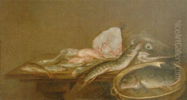 Stilleben Mit Fischen Oil Painting by Alexander Adriaenssen