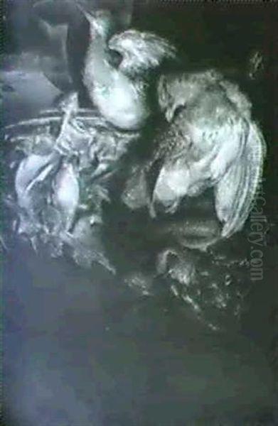 Still Life With Dead Fowl Oil Painting by Alexander Adriaenssen