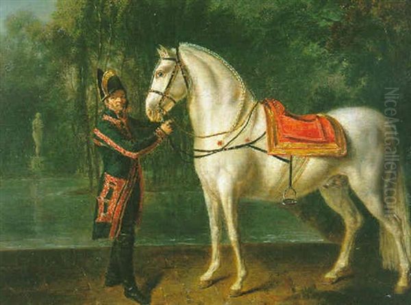Cheval De Charles Iv, Roi D'espagne Oil Painting by Etienne-Louis Advinent