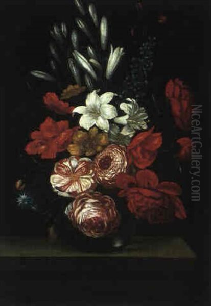 Blumenstilleben Oil Painting by Evert Van Aelst
