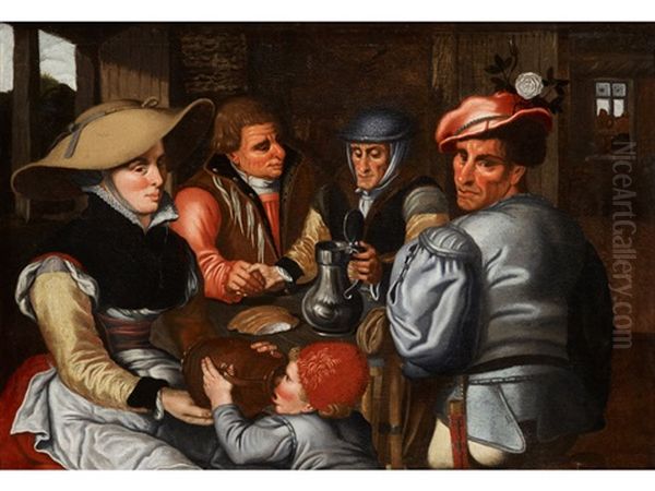 Die Brotzeit Oil Painting by Pieter Aertsen