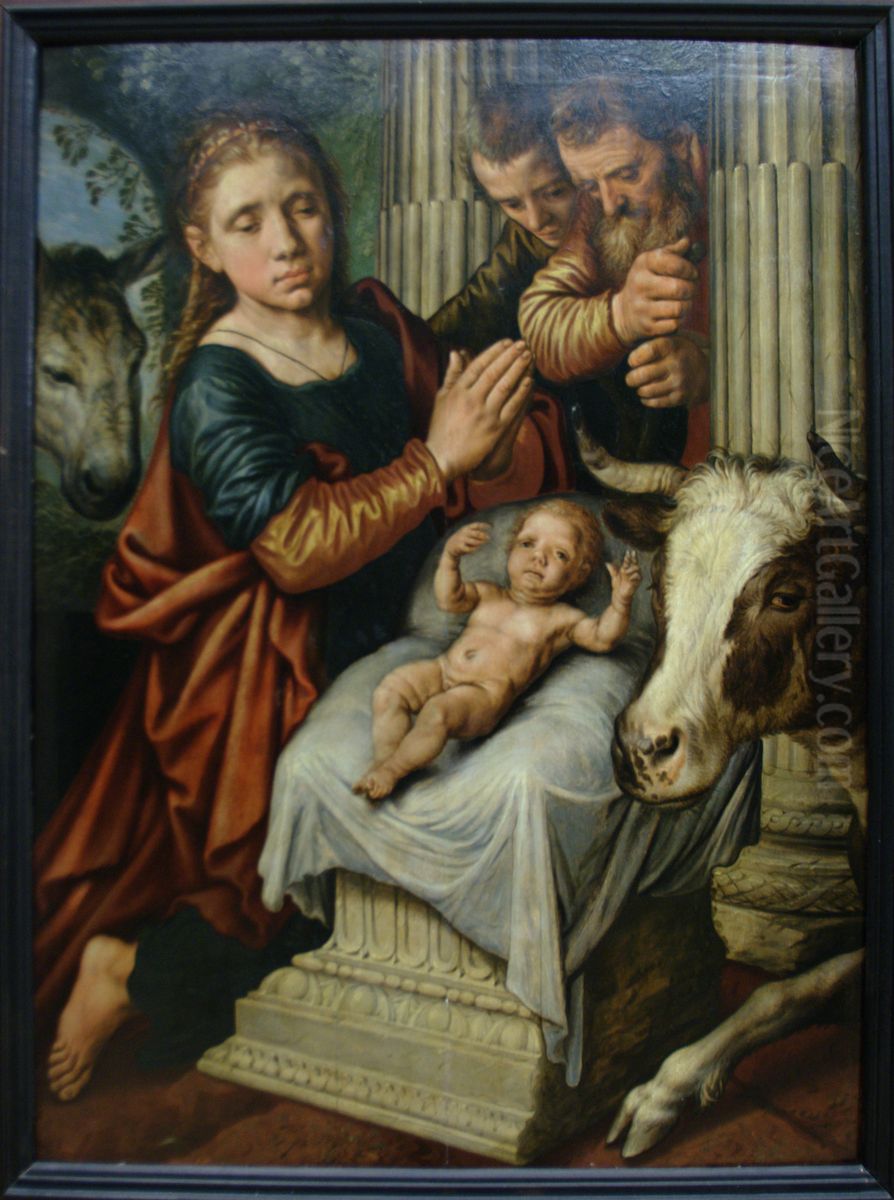 L'adoration Des Bergers Oil Painting by Pieter Aertsen