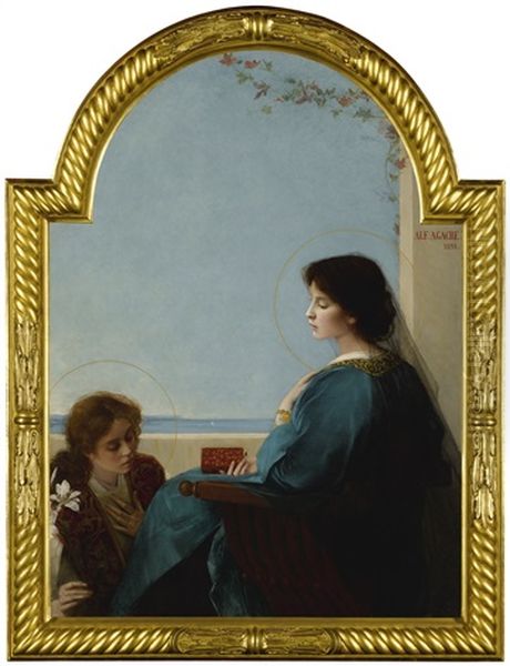 L'annonciation Oil Painting by Alfred Agache