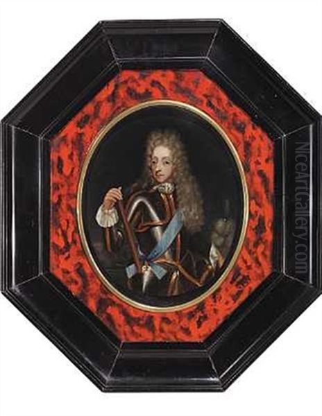 Frederik Iv I Rustning Oil Painting by Jacques (Jacob) d' Agar