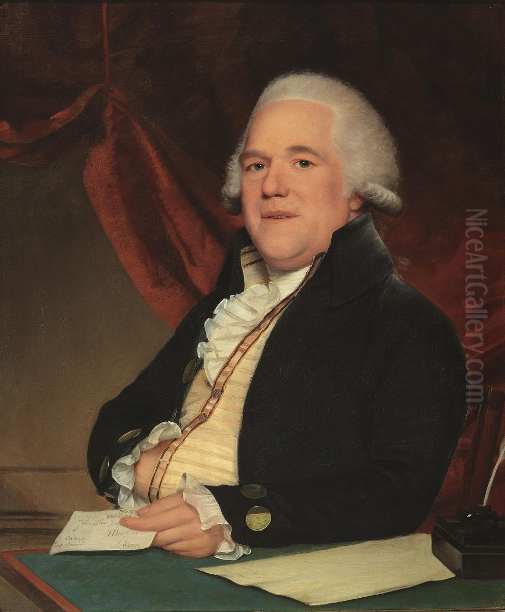 Portrait Of John Sims Esq., Merchant Of London Oil Painting by Lemuel-Francis Abbott
