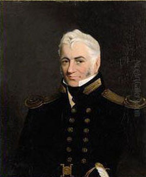 Portrait Of Captain Alexander Melville (1803-1876) Oil Painting by Lemuel-Francis Abbott