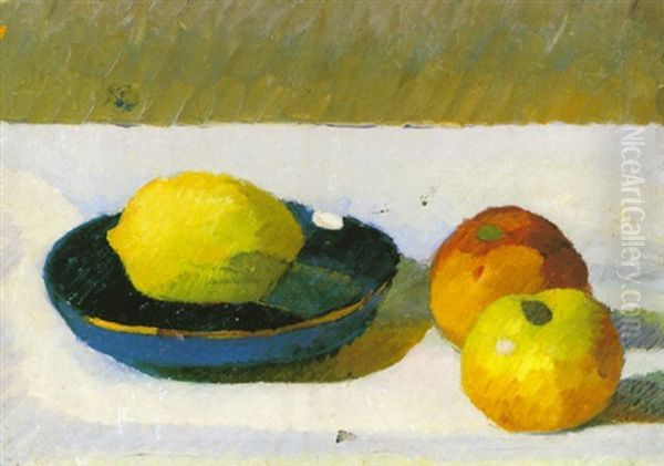 Fruktstilleben Oil Painting by Ivan Agueli