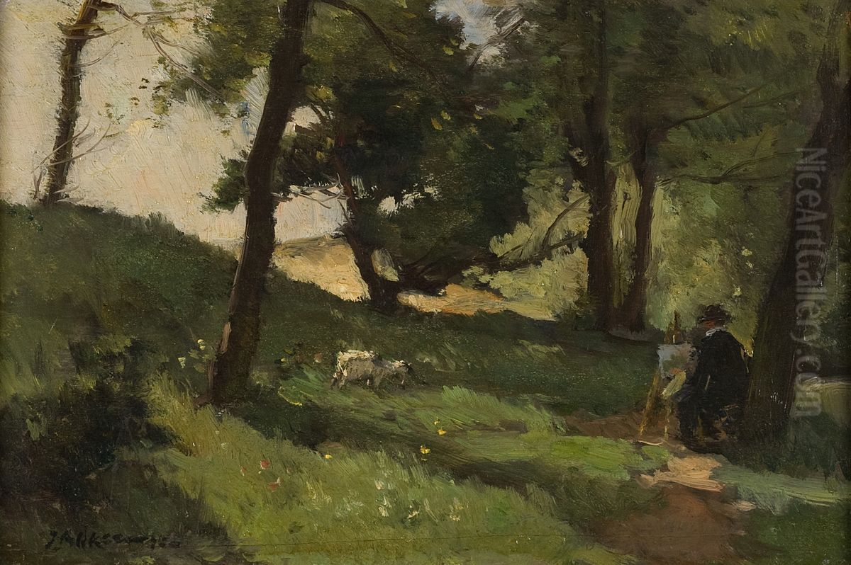 In De Duinen Oil Painting by Johannes Evert Hendrik Akkeringa