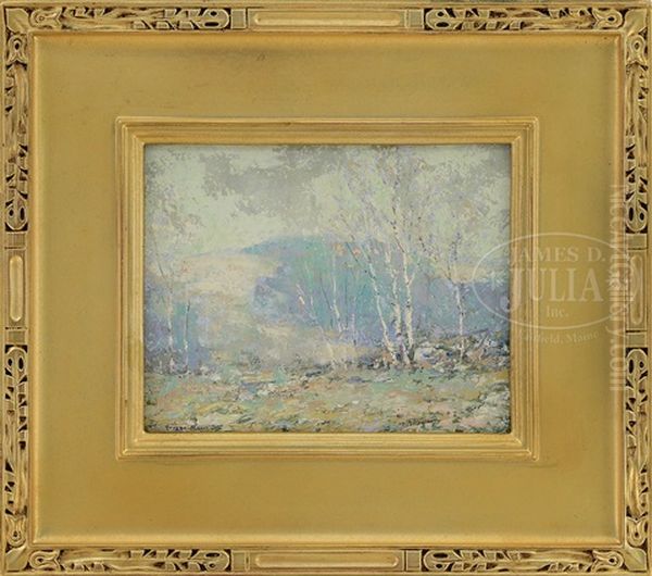 Birches In Autumn Oil Painting by Ernest Albert Jr.