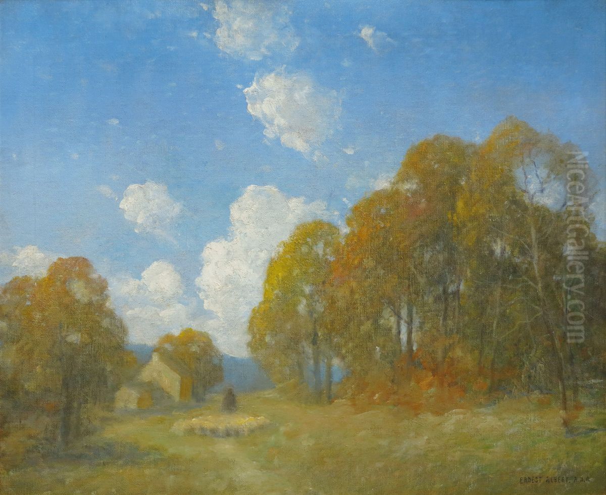 October Oil Painting by Ernest Albert