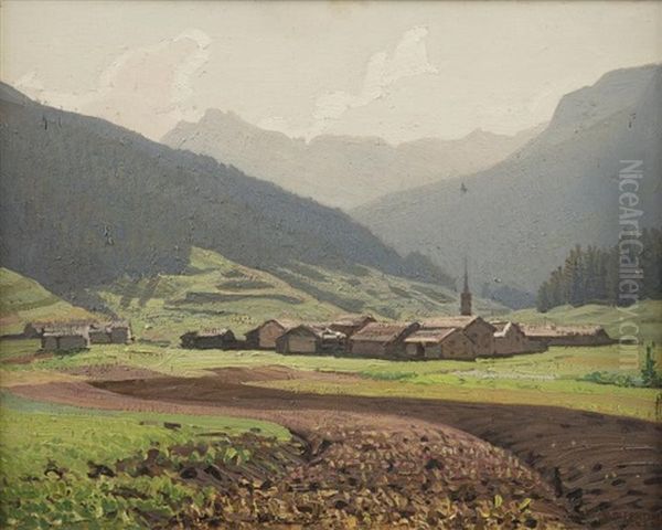 The Fields Of Meida Oil Painting by Oreste Albertini