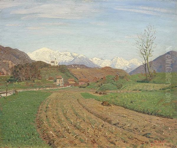 Mattino Di Marzo Oil Painting by Oreste Albertini