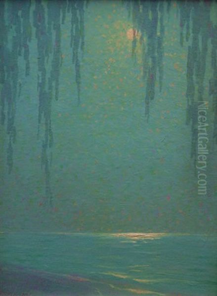 Blue & Silver; Albany County, Ny Oil Painting by Henry James Albright