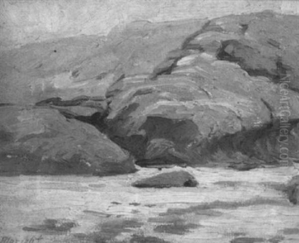 The Coast Of Laguna Beach, California Oil Painting by Henry James Albright