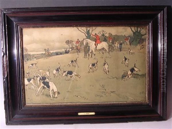 The Bluemarket Races (+ 6 Others; 7 Works) Oil Painting by Cecil Charles Aldin