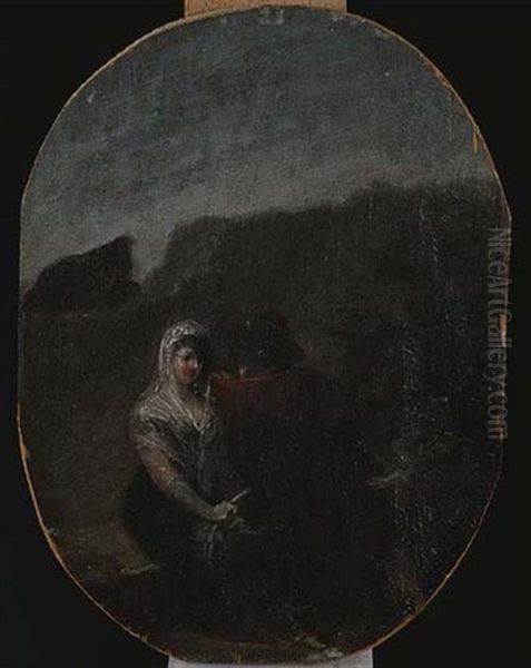 Confidencias Oil Painting by Leonardo Alenza Y Nieto