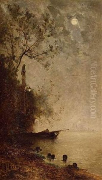 Venise Oil Painting by Jean D'Alheim