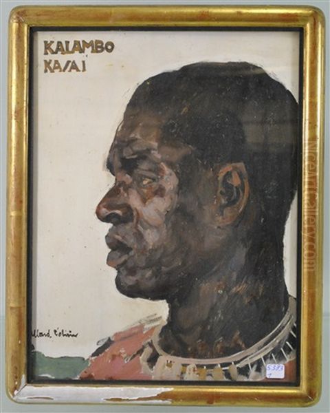 Portrait D'africain Oil Painting by Fernand Allard L'Olivier