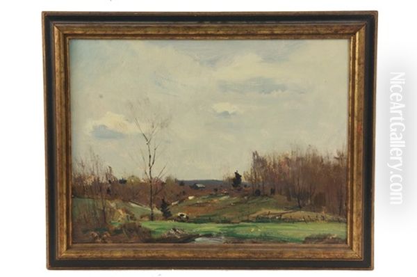 Early Spring, Needham Oil Painting by Charles Curtis Allen