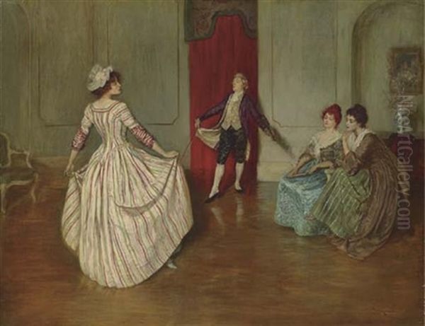 The Dancing Lesson Oil Painting by William Douglas Almond