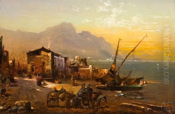 Rybaoska Vesnieka Oil Painting by Robert Alott