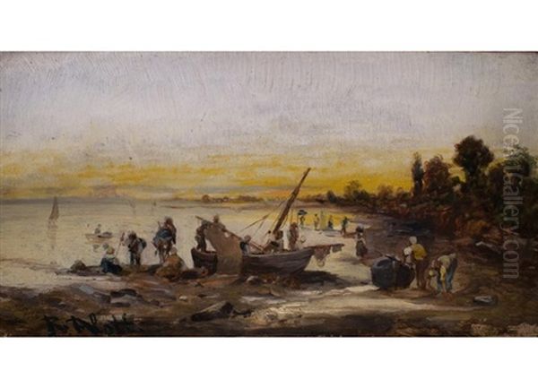 Sudliche Meeresbucht Oil Painting by Robert Alott