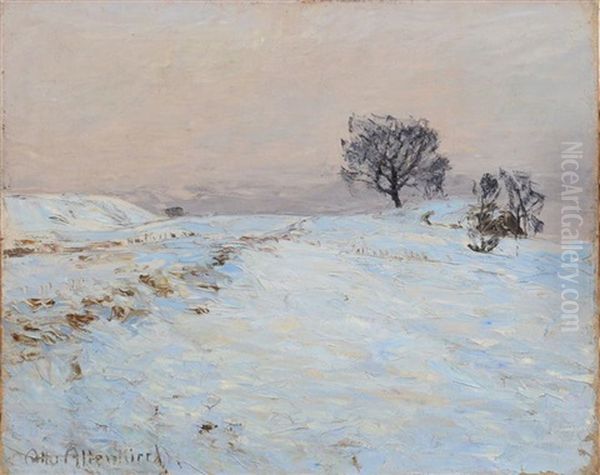 Schnepfeld (snowfield) Oil Painting by Otto Altenkirch