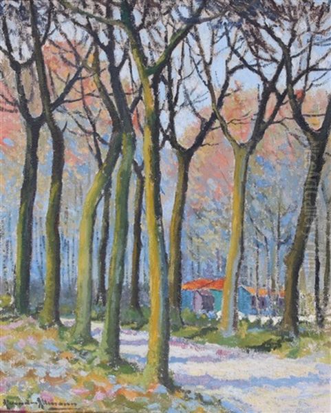 Chemin Et Allee D'arbres Oil Painting by Alexandre Altmann