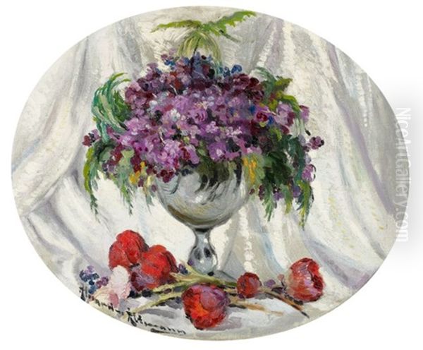 Bouquet De Fleurs Oil Painting by Alexandre Altmann