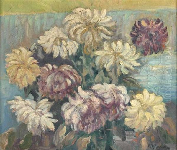 Bouquet De Fleurs Oil Painting by Alexandre Altmann