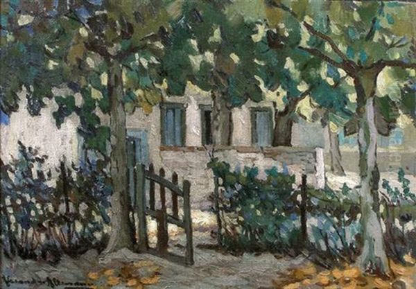 Le Petit Portail Sous Les Arbres Oil Painting by Alexandre Altmann