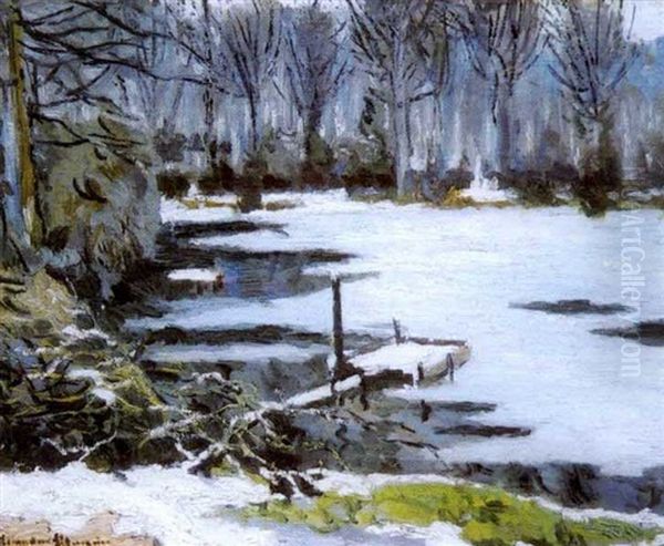 Paysage D'hiver Oil Painting by Alexandre Altmann