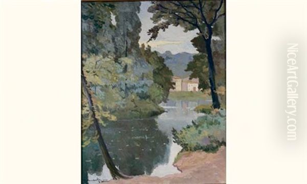 Bord De Riviere Oil Painting by Alexandre Altmann