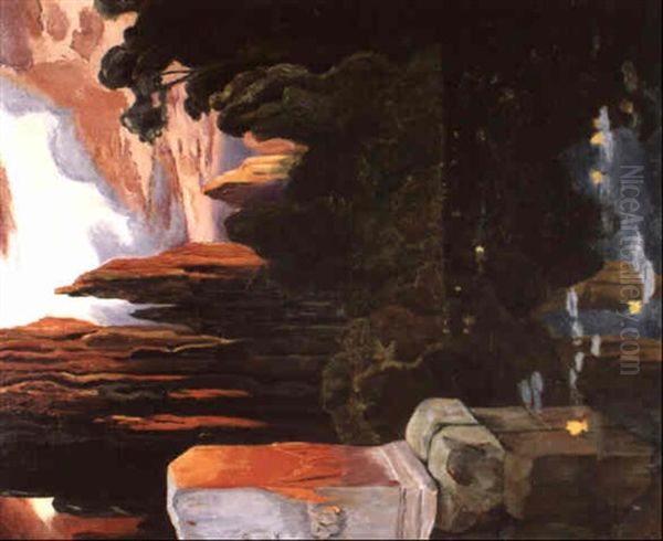 Une Pensee Pour La Terre Sainte Oil Painting by Alexandre Altmann