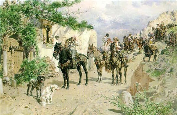 The Mountain Pass Oil Painting by Luis Alvarez Catala