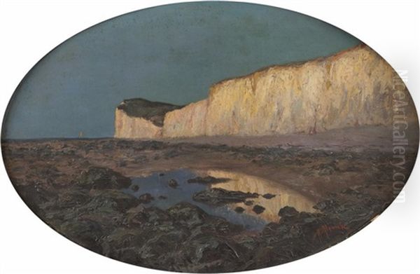 Falaises De Normandie Oil Painting by Hrand Alyanak