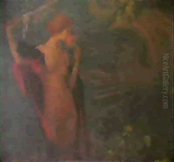 Venezia-bella Regina Del Mare Oil Painting by Edmond-Francois Aman-Jean