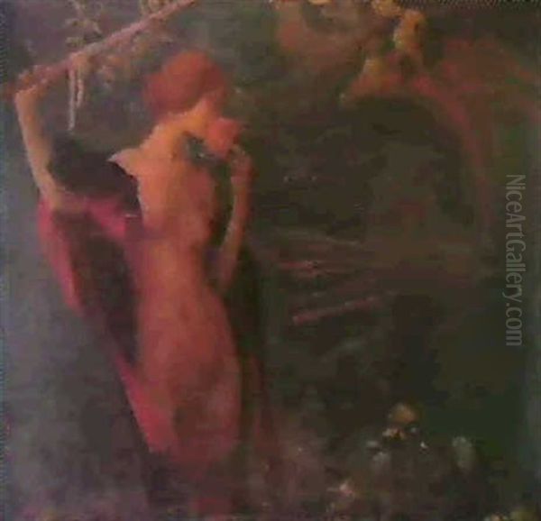 Venezia-bella Regina Del Mare Oil Painting by Edmond-Francois Aman-Jean