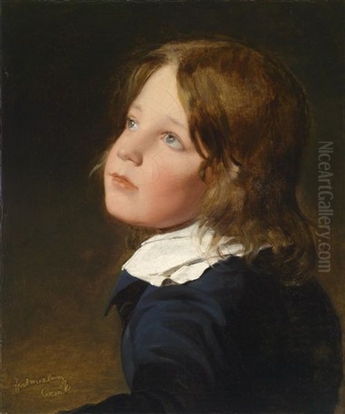 Joseph Amerling Als Knabe Oil Painting by Friedrich von Amerling