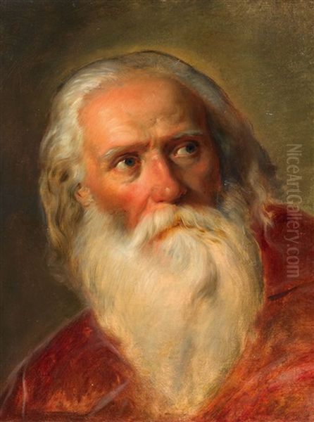 Portrat Eines Bartigen Mannes Oil Painting by Friedrich von Amerling