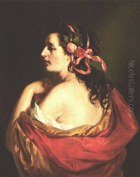 Junges Madchen Oil Painting by Friedrich von Amerling