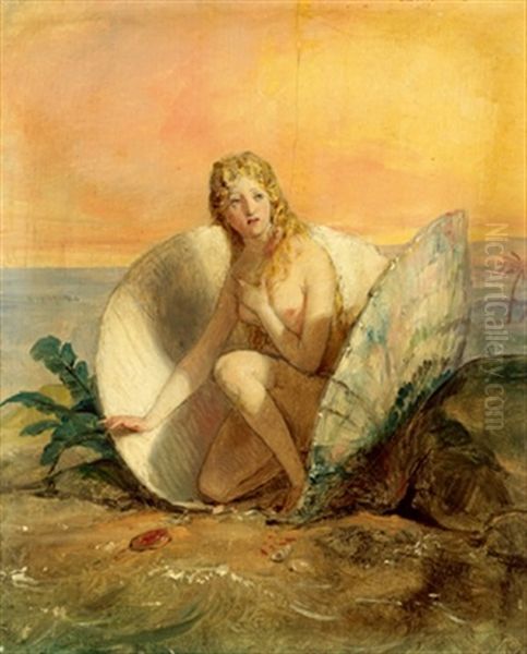 Geburt Der Venus Oil Painting by Friedrich von Amerling