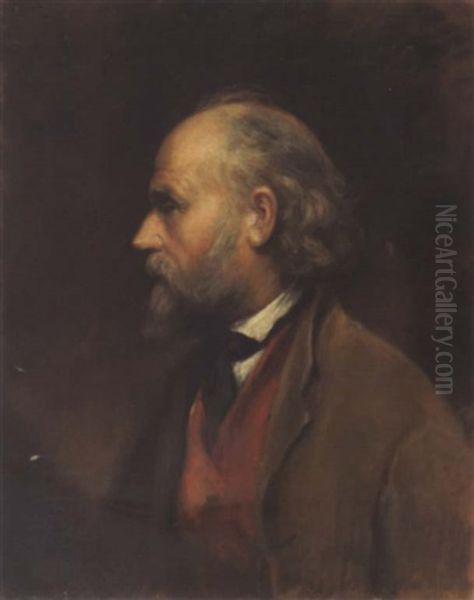 Selbstportrait Oil Painting by Friedrich von Amerling