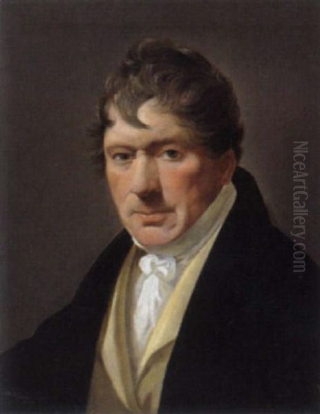 Herrenportrait Oil Painting by Friedrich von Amerling